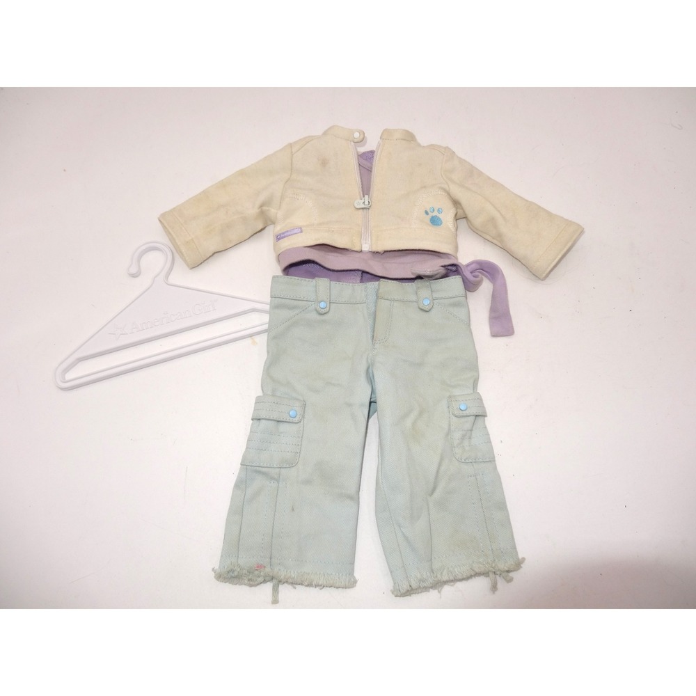 American Girl Coconut Fun Outfit 2008 Retired Jacket Pants Shirt Hanger